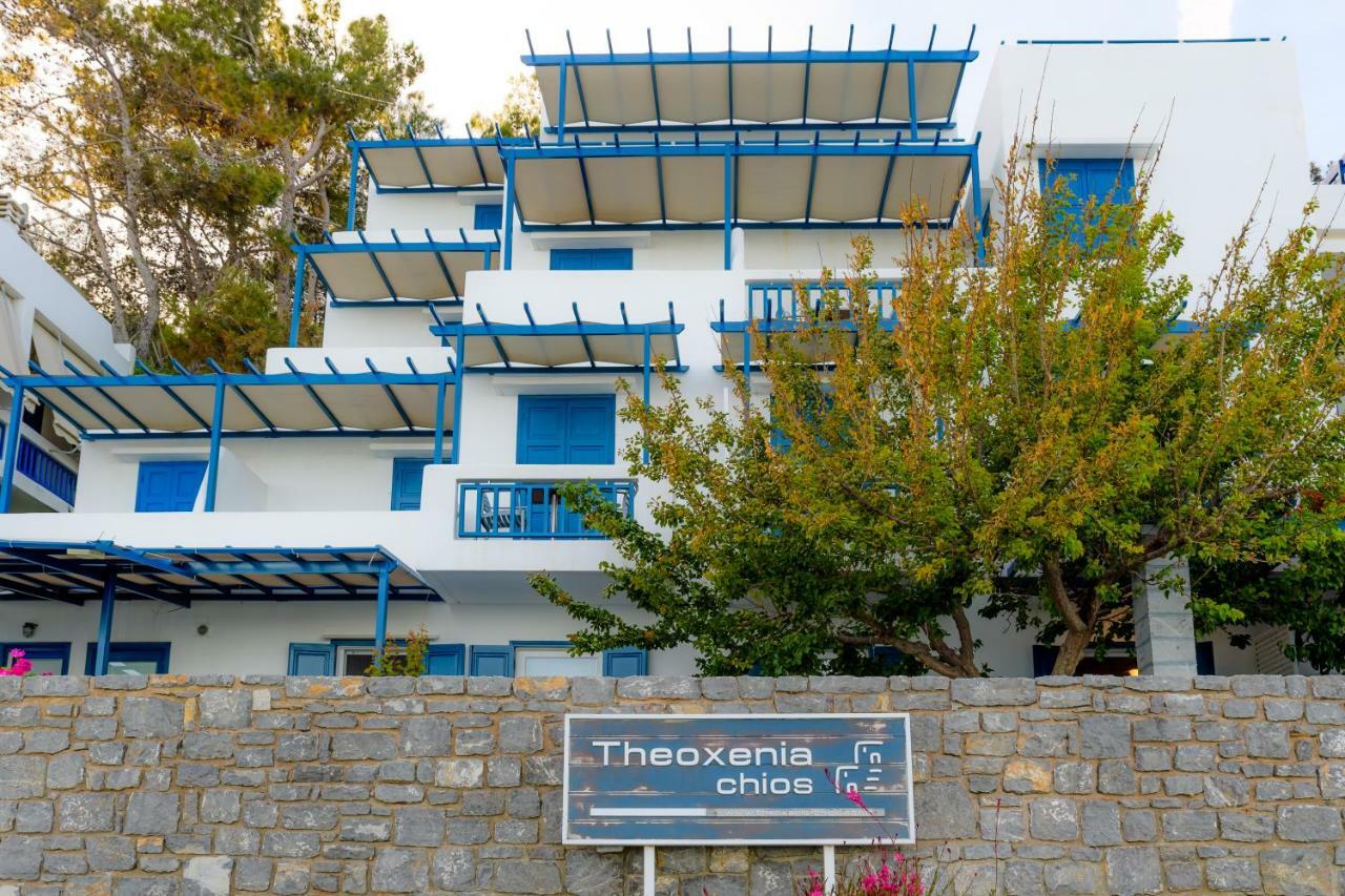Theoxenia Chios Apartments Paralia Agias Foteinis ภายนอก รูปภาพ